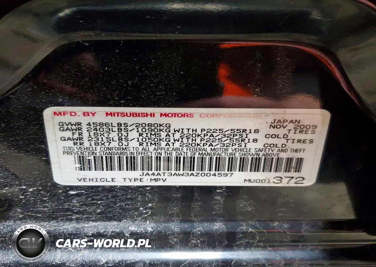 2010 Mitsubishi Outlander Se VIN:JA4AT3AW3AZ004597 - 13