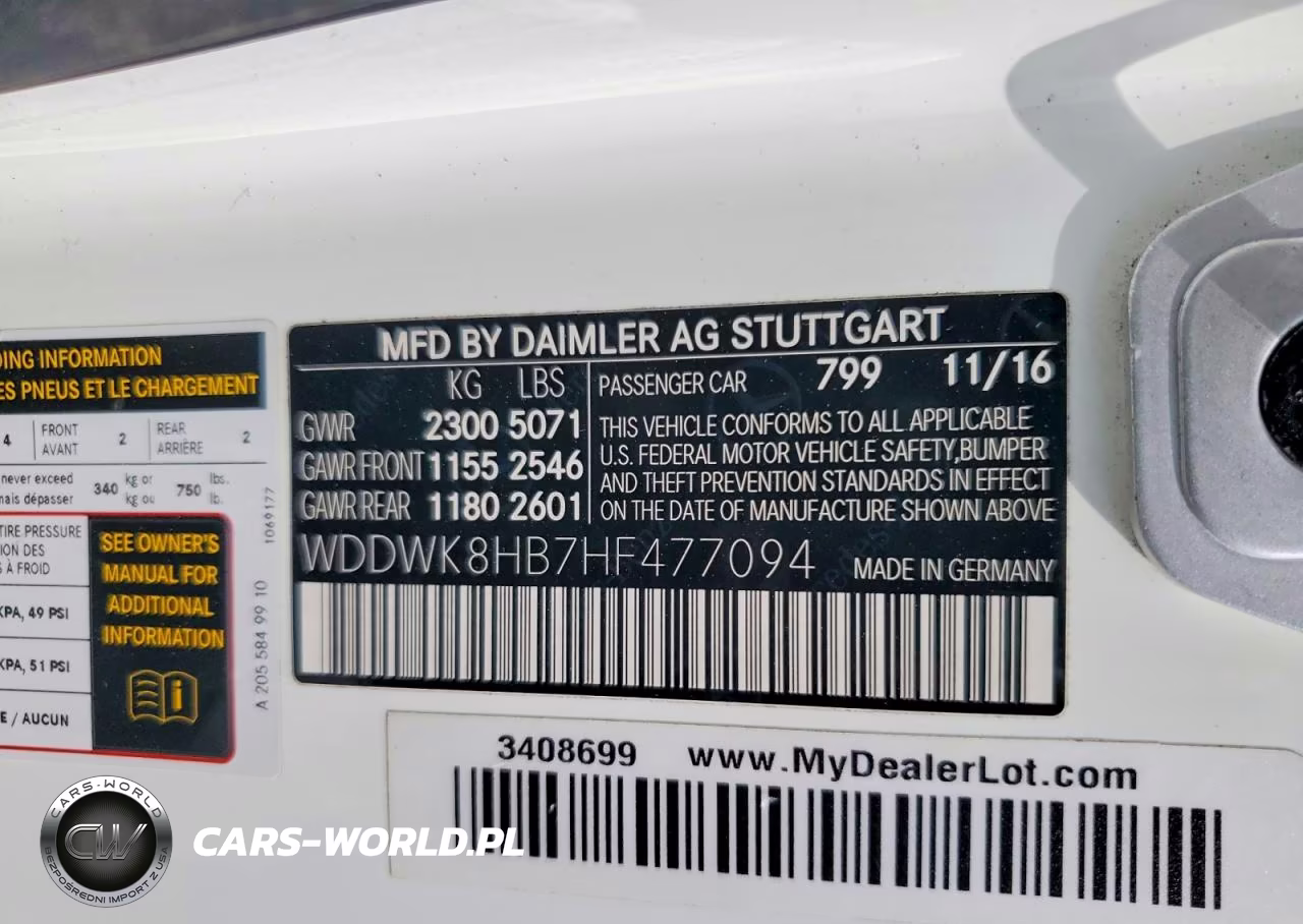 2017 Mercedes-Benz C 63 Amg-S VIN:WDDWK8HB7HF477094 - 12