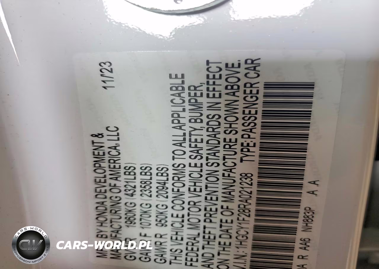 2024 Honda Accord Lx VIN:1HGCY1F28RA021238 - 13