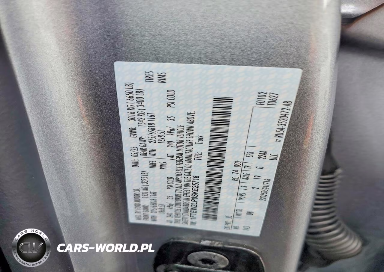 2025 Ford F150 Stx VIN:1FTEW2LP0SKE25718 - 12