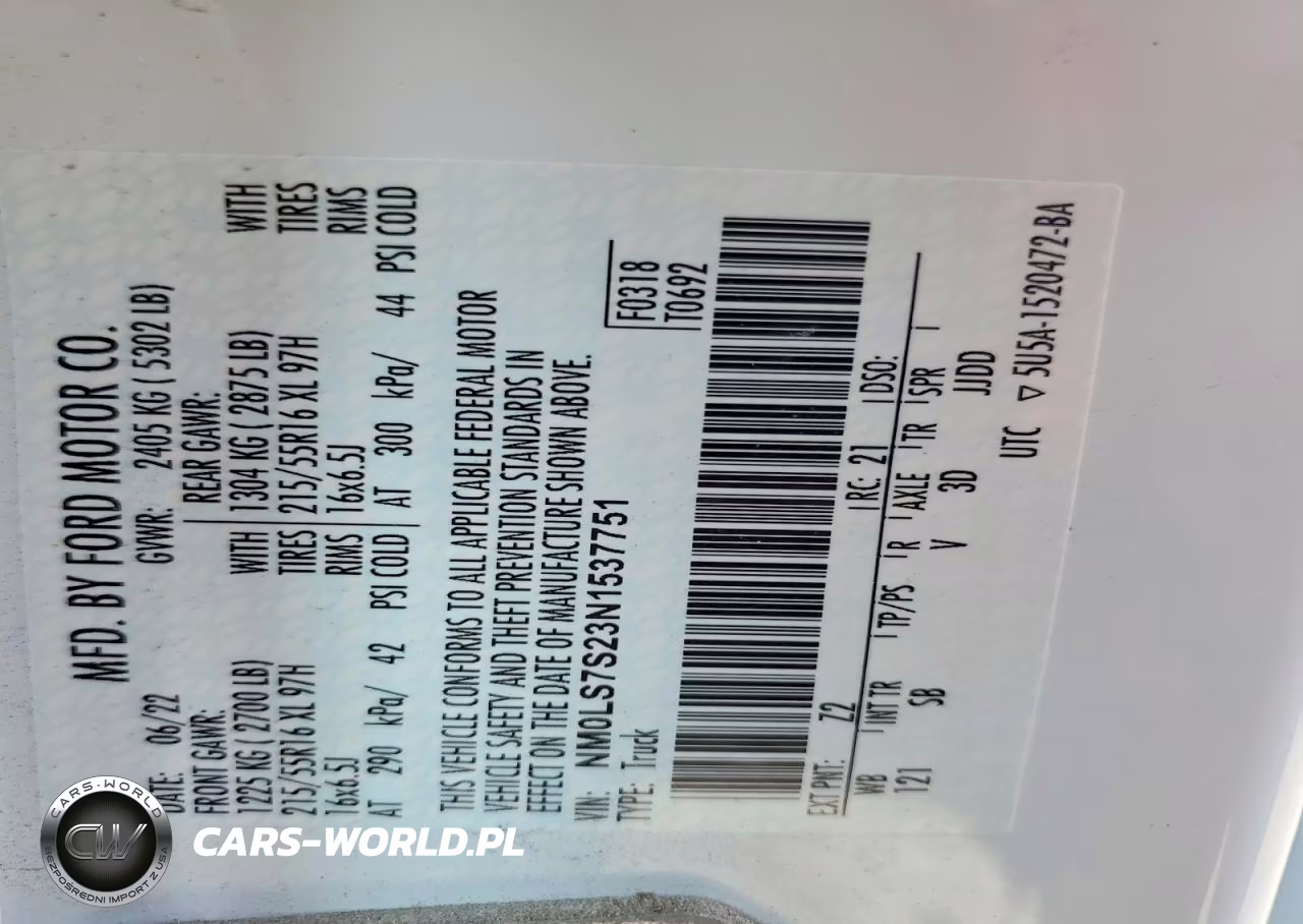 2022 Ford Transit Connect Xl VIN:NM0LS7S23N1537751 - 14