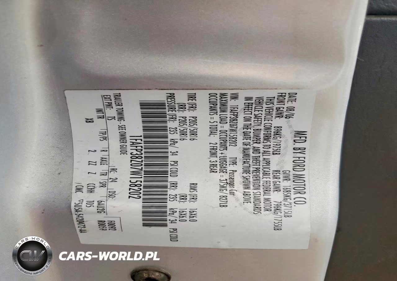 2007 Ford Focus St VIN:1FAFP38Z07W158202 - 12