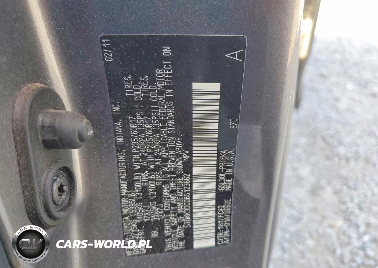 2011 Toyota Sienna Le VIN:5TDKK3DC0BS123662 - 13