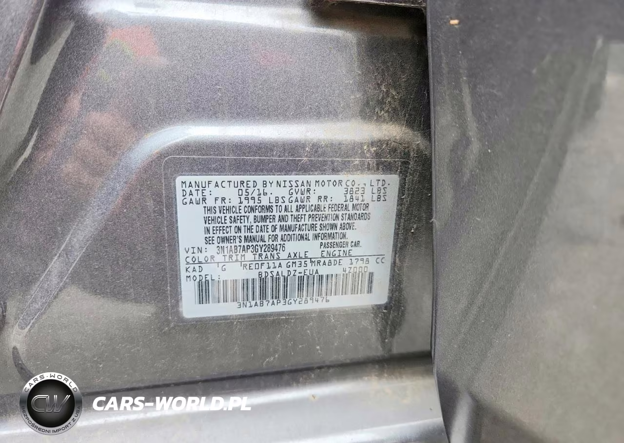 2016 Nissan Sentra Sv VIN:3N1AB7AP3GY289476 - 13