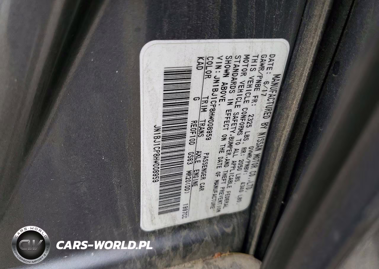 2017 Nissan Rogue Sport Sl VIN:JN1BJ1CP8HW008959 - 12