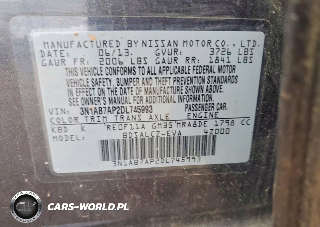 2013 Nissan Sentra S VIN:3N1AB7AP2DL745993 - 12