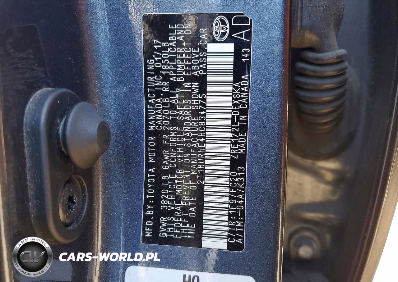 2017 Toyota Corolla Se VIN:2T1BURHE4HC834775 - 12
