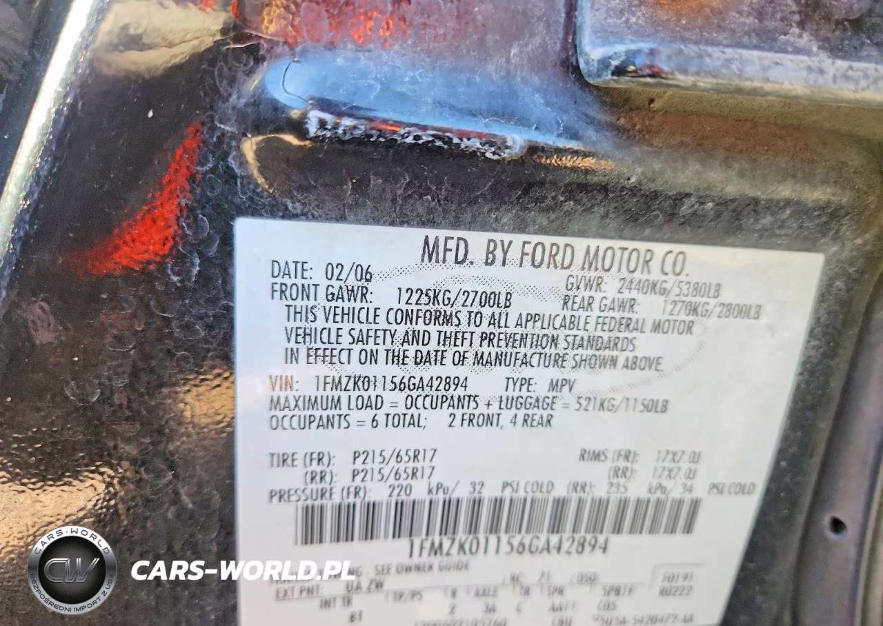 2006 Ford Freestyle Se VIN:1FMZK01156GA42894 - 13