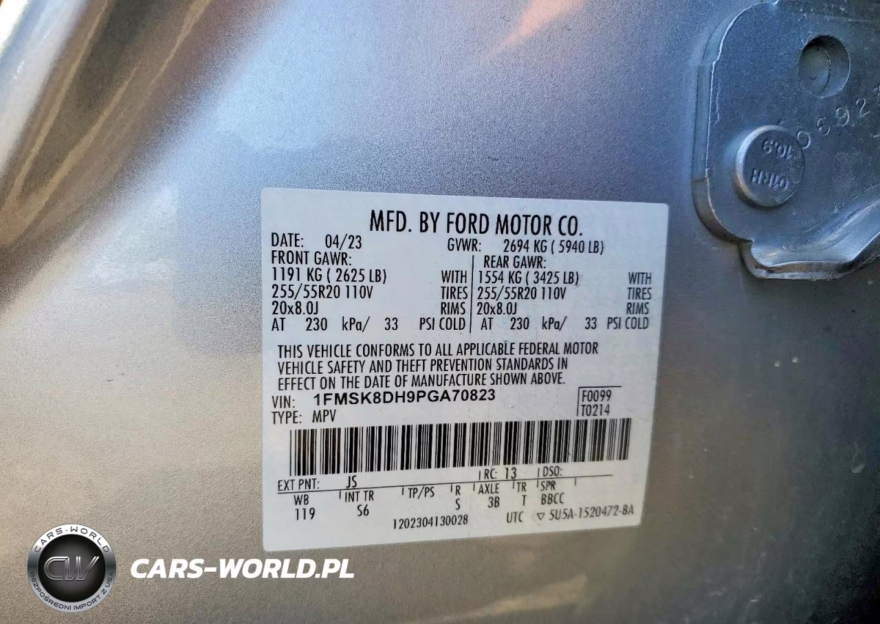 2023 Ford Explorer Xlt VIN:1FMSK8DH9PGA70823 - 13
