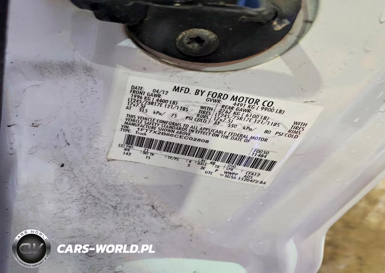 2012 Ford F250 Super Duty VIN:1FT7X2B66CEC02808 - 13