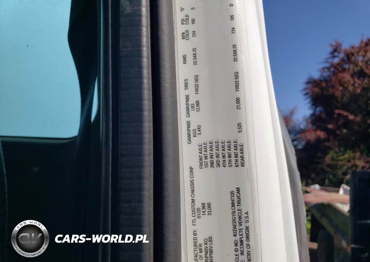 2020 Freightliner Chassis S2G VIN:4UZAEDG15LCMH7335 - 10