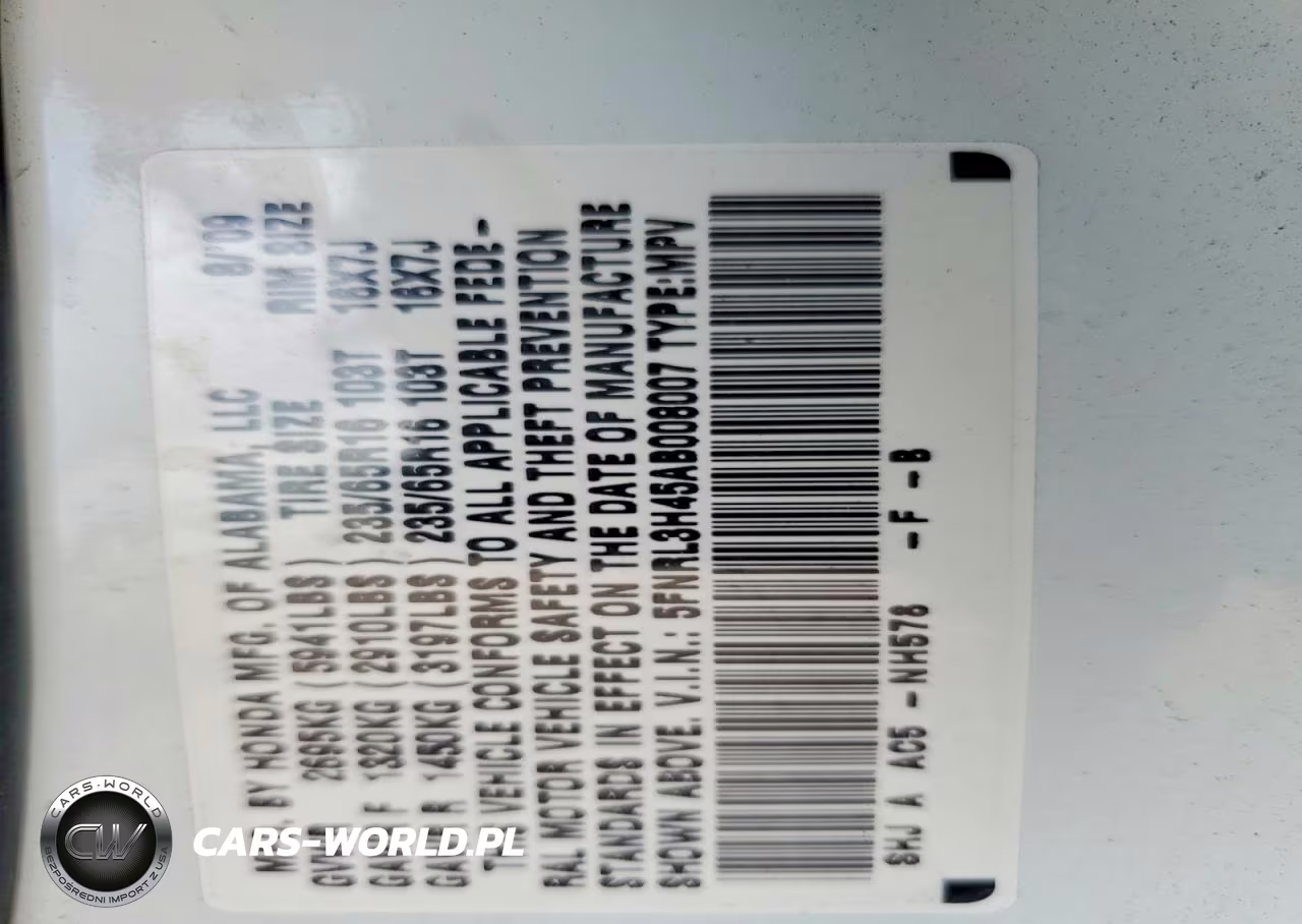 2010 Honda Odyssey Ex VIN:5FNRL3H45AB008007 - 13