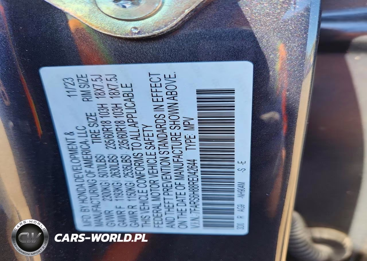 2024 Honda Cr-V Sport-L VIN:7FARS6H88RE042644 - 14