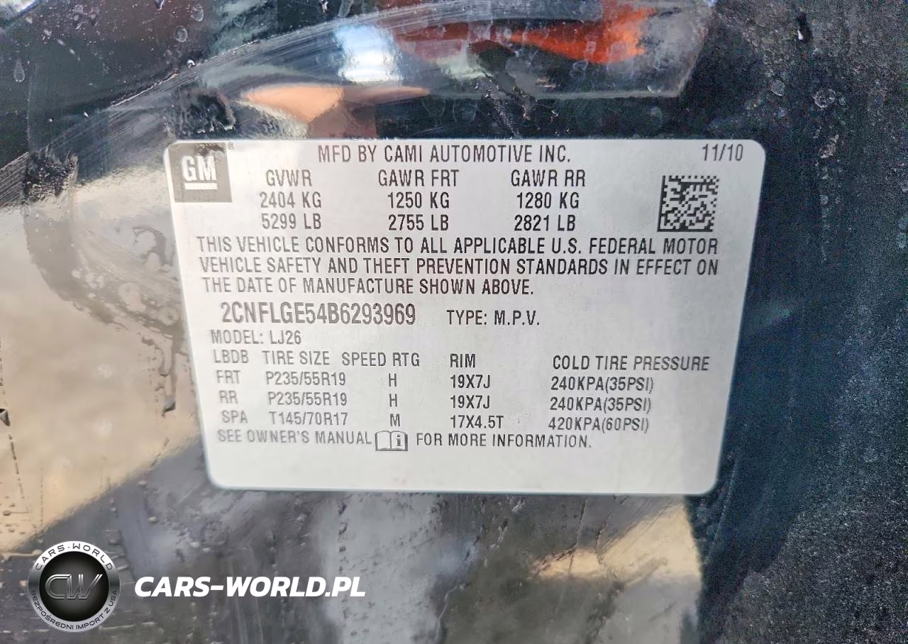 2011 Chevrolet Equinox Ltz VIN:2CNFLGE54B6293969 - 13