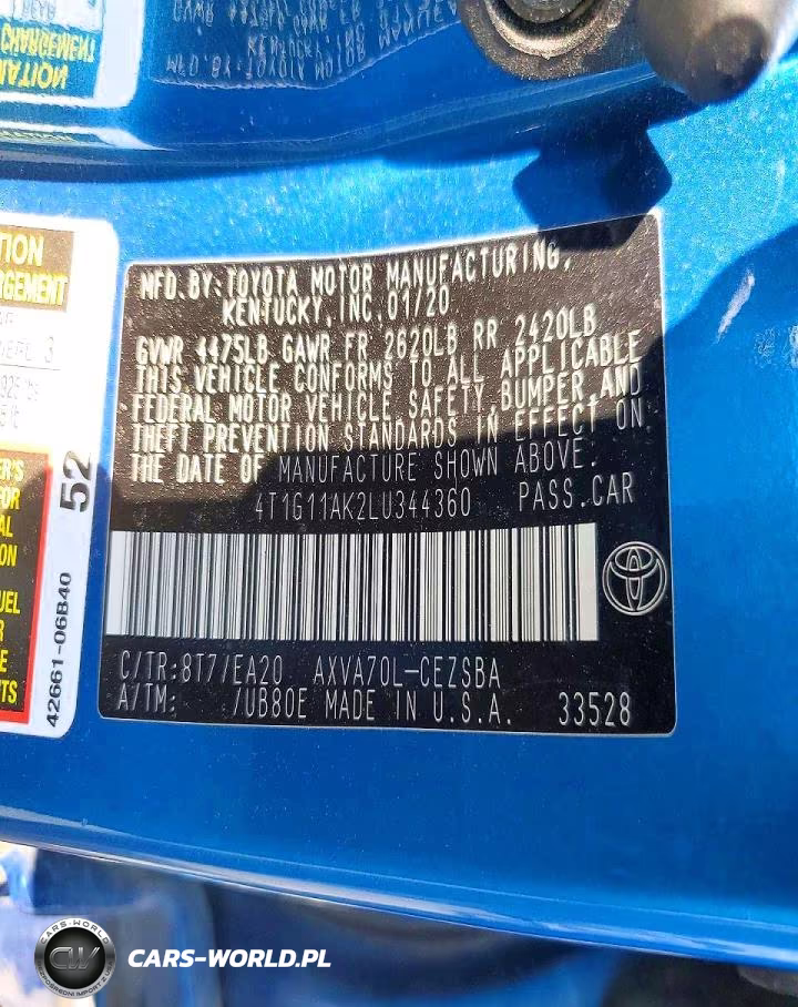 2020 Toyota Camry Se VIN:4T1G11AK2LU344360 - 13
