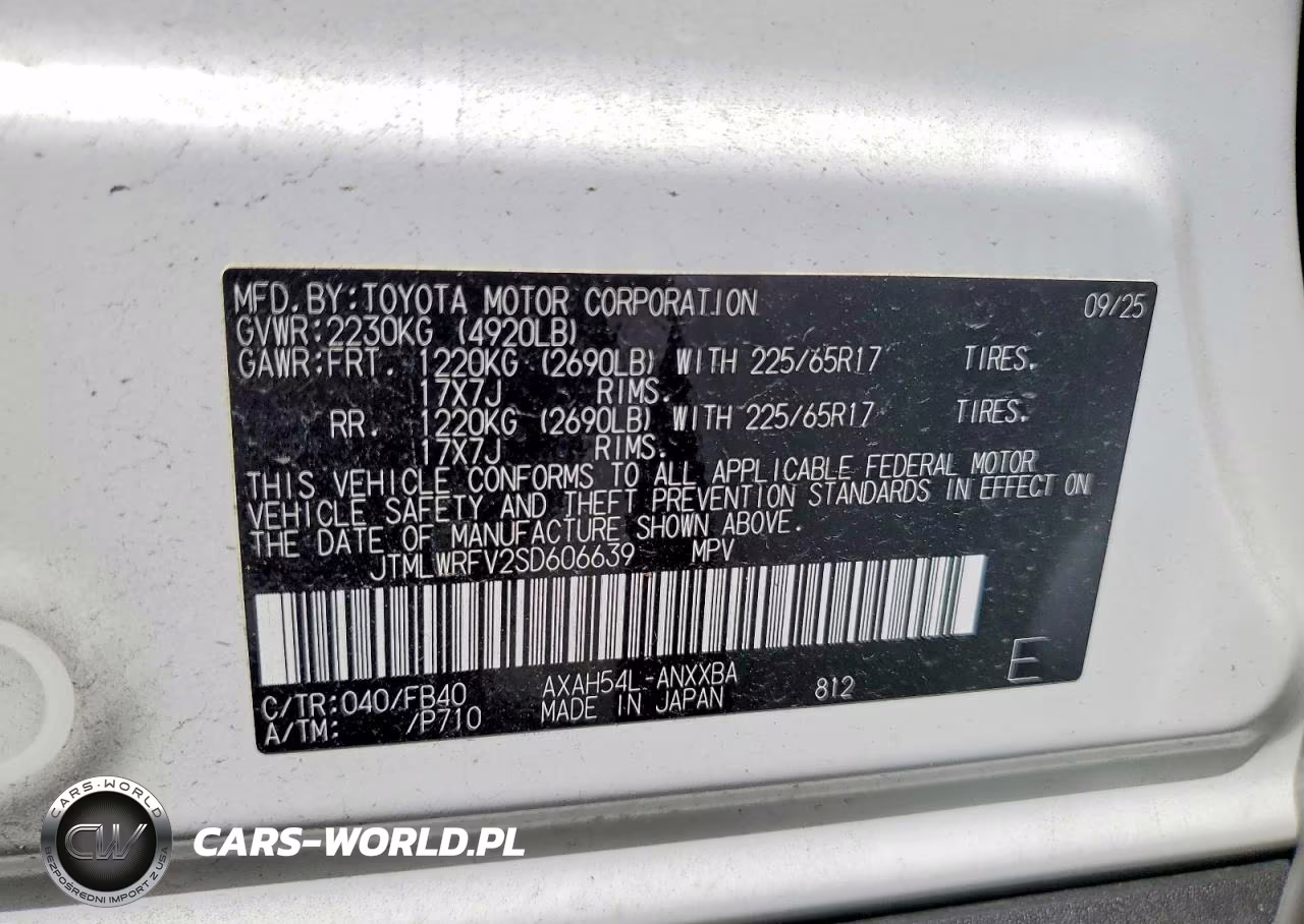 2025 Toyota Rav4 Le VIN:JTMLWRFV2SD606639 - 14