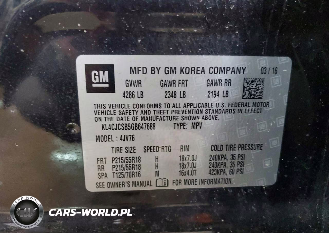 2016 Buick Encore VIN:KL4CJCSB5GB647688 - 12