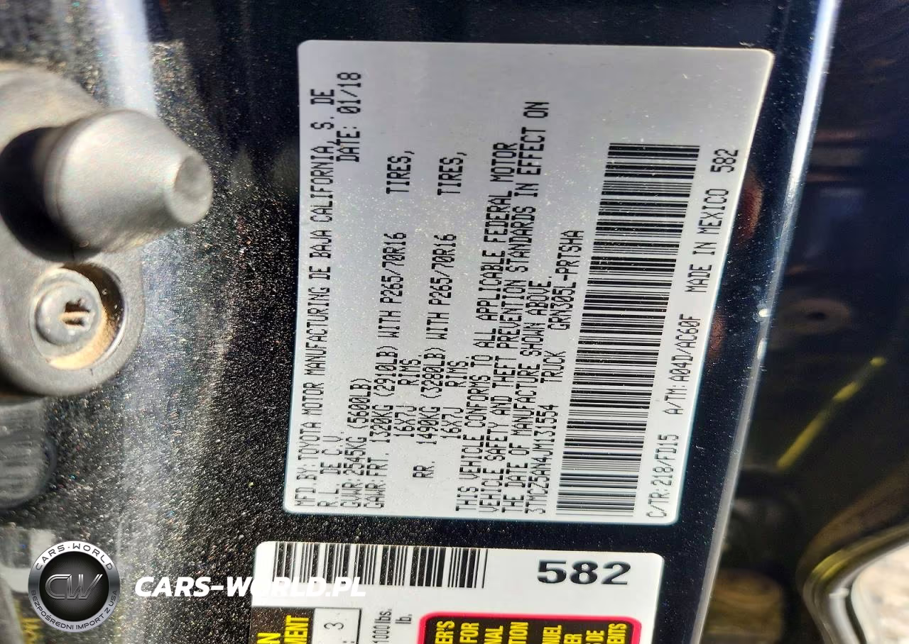 2018 Toyota Tacoma Trd Off-Road VIN:3TMCZ5AN4JM131554 - 12