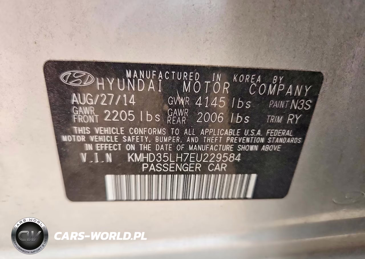 2014 Hyundai Elantra Gt Base VIN:KMHD35LH7EU229584 - 13