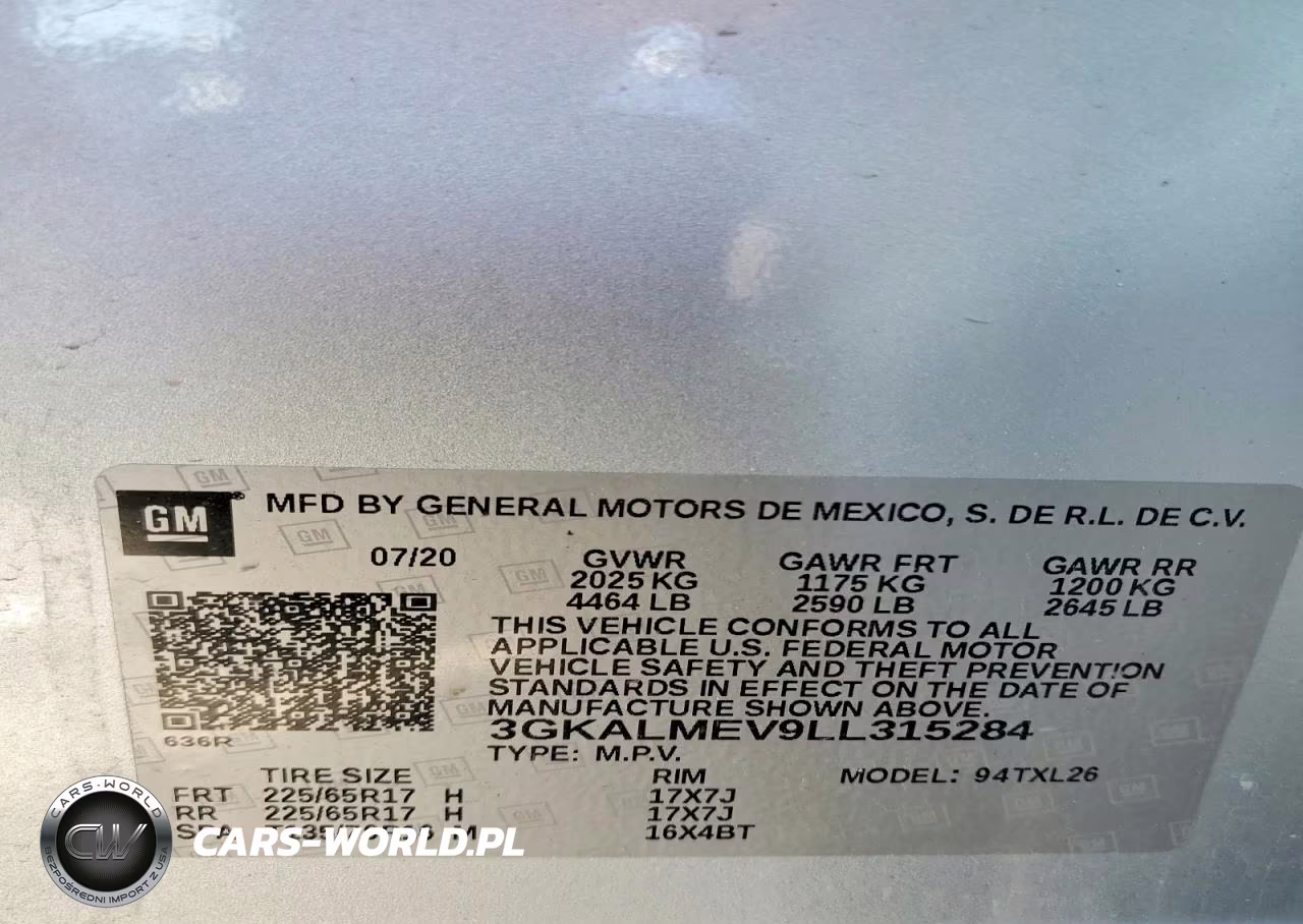 2020 GMC Terrain Sle VIN:3GKALMEV9LL315284 - 14
