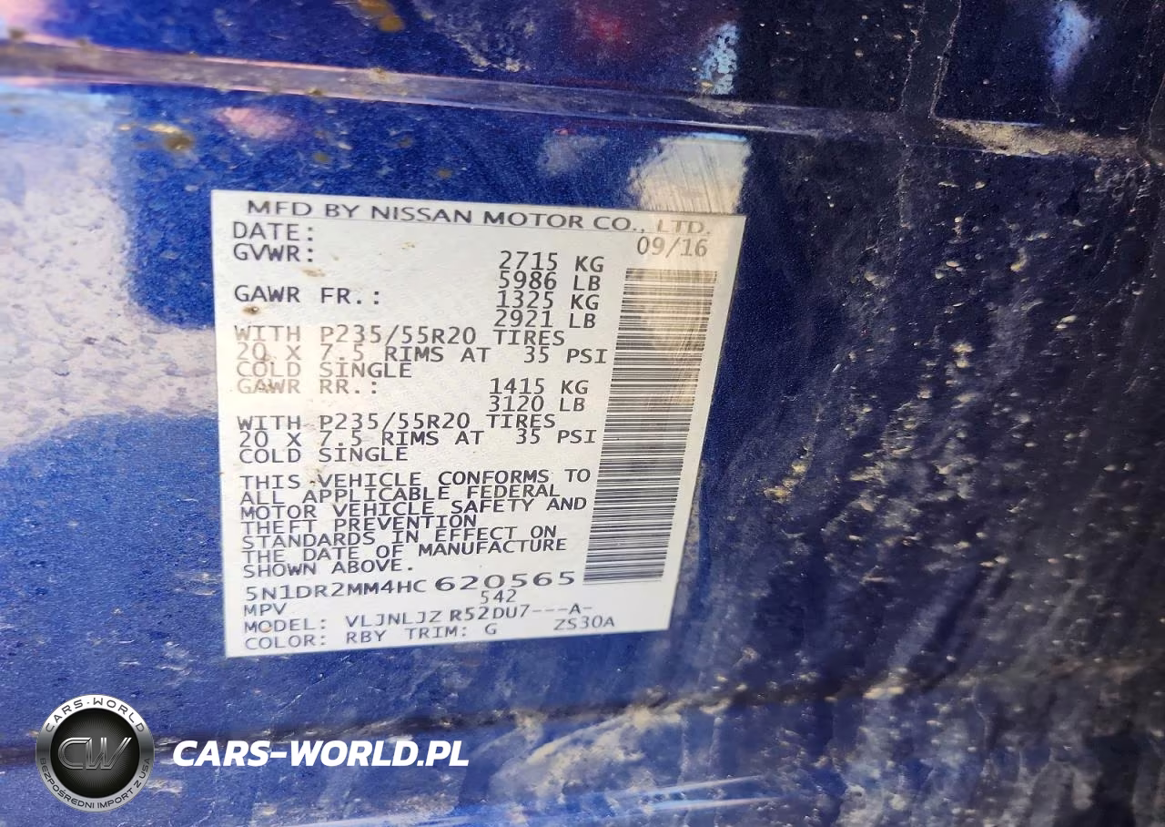 2017 Nissan Pathfinder Platinum VIN:5N1DR2MM4HC620565 - 13