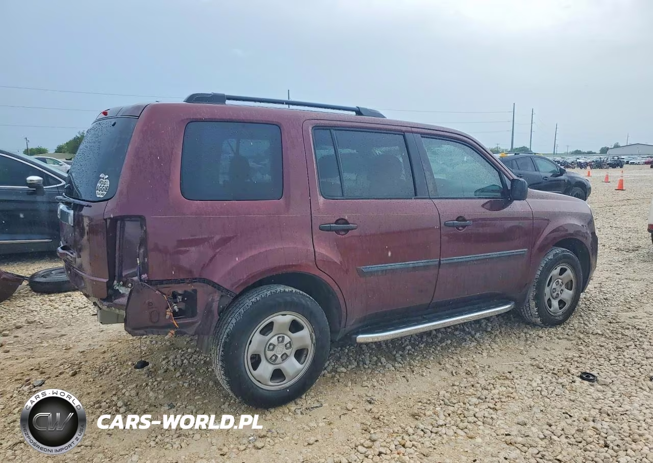 2015 Honda Pilot Lx VIN:5FNYF3H23FB029656 - 3