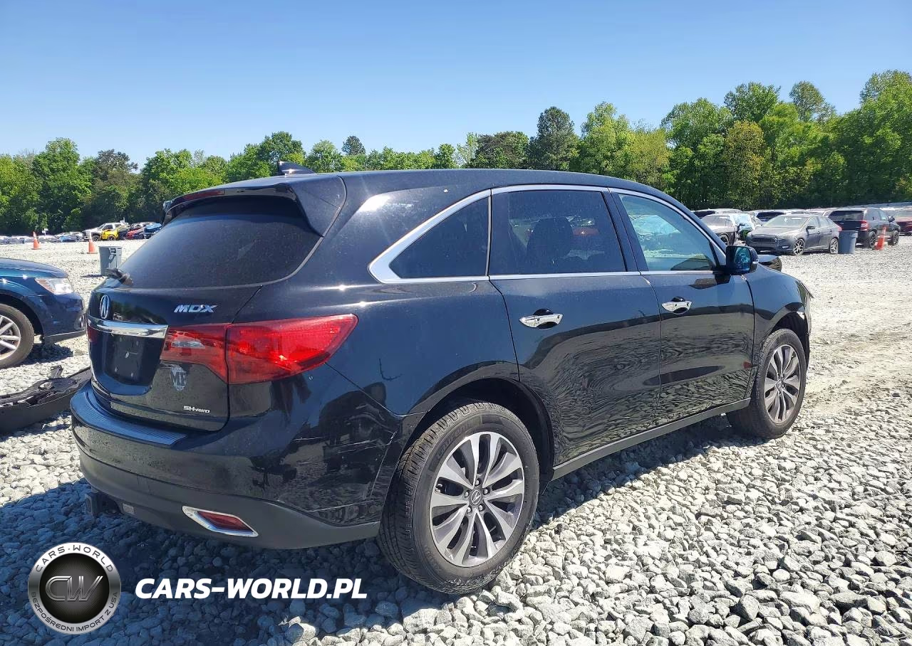 2016 Acura Mdx Technology VIN:5FRYD4H49GB021607 - 3
