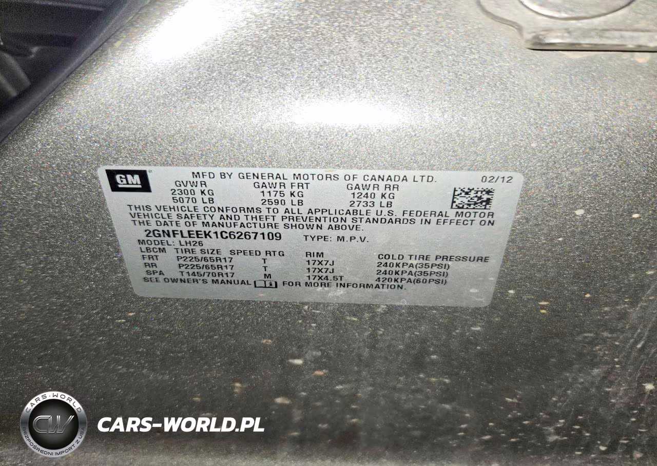 2012 Chevrolet Equinox Lt VIN:2GNFLEEK1C6267109 - 14