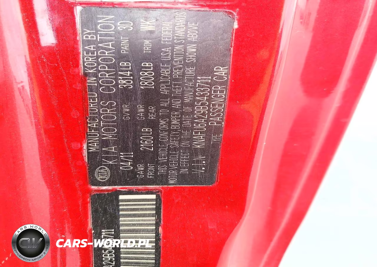 2011 Kia Forte Ex VIN:KNAFU6A29B5433711 - 12