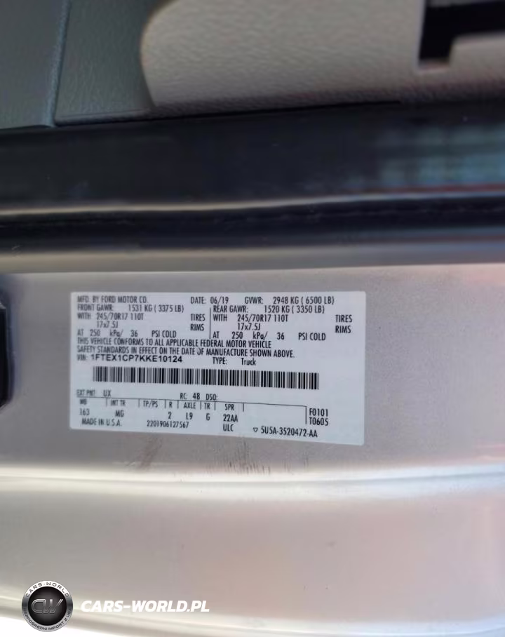 2019 Ford F150 Super Cab VIN:1FTEX1CP7KKE10124 - 12