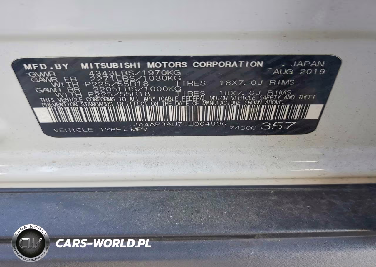 2020 Mitsubishi Outlander Sport Es VIN:JA4AP3AU7LU004900 - 14