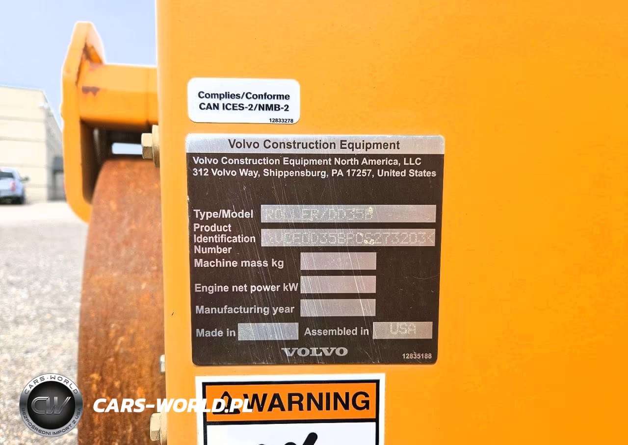2017 Volvo Dd35B Rollers And Compaction Double Dru VIN:VCE0D35BP0S273203 - 10