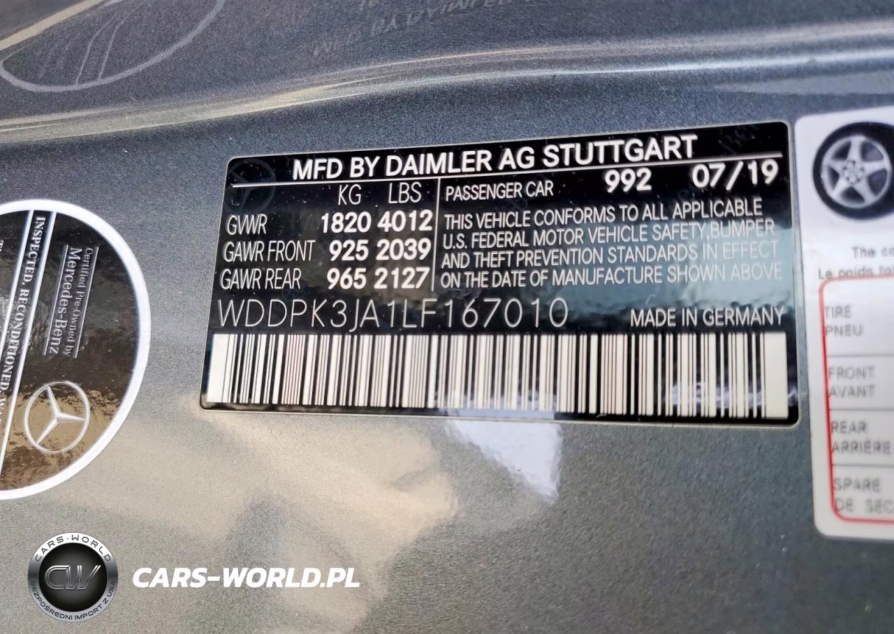 2020 Mercedes-Benz Slc 300 VIN:WDDPK3JA1LF167010 - 13