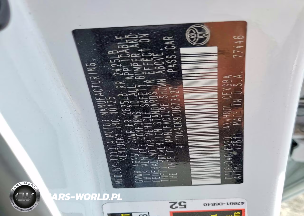 2026 Toyota Camry Se VIN:4T1DAACK9TU673427 - 13