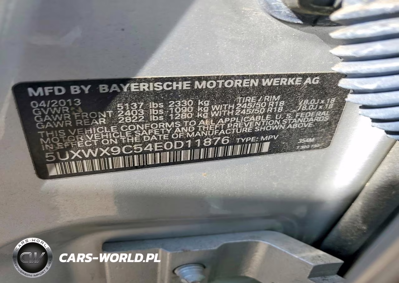 2014 BMW X3 xDrive28I VIN:5UXWX9C54E0D11876 - 14