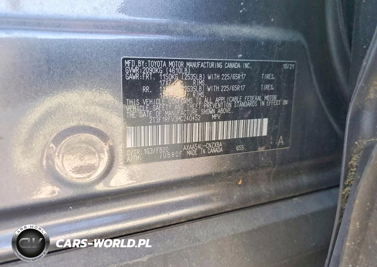 2021 Toyota Rav4 Le VIN:2T3F1RFV3MC240452 - 12
