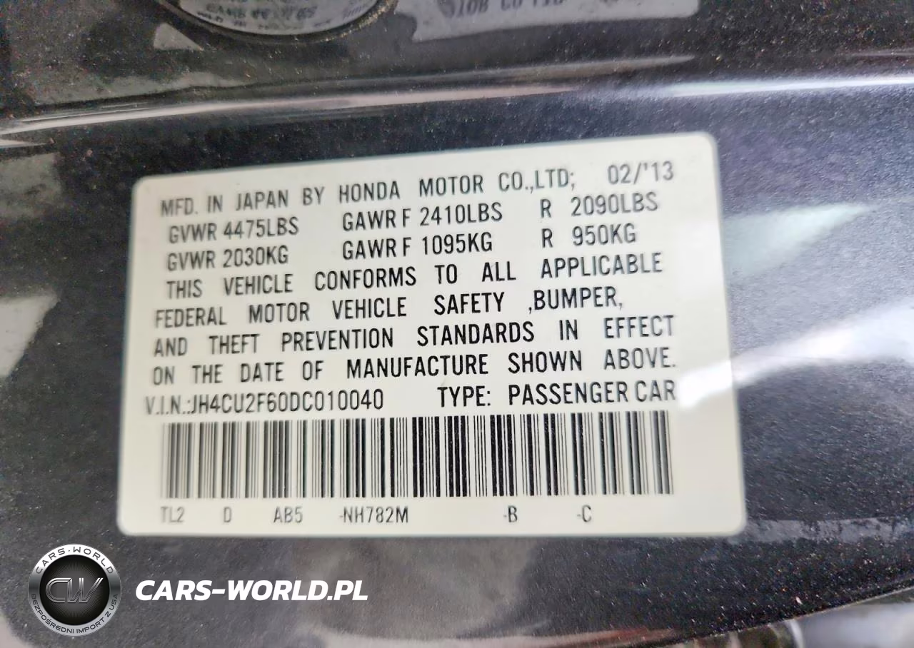 2013 Acura Tsx Tech VIN:JH4CU2F60DC010040 - 12
