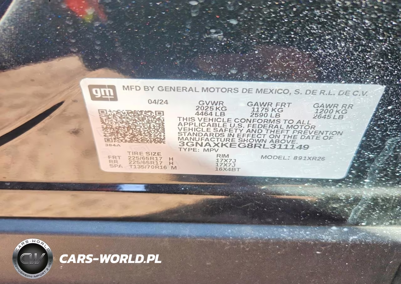 2024 Chevrolet Equinox Lt VIN:3GNAXKEG8RL311149 - 13