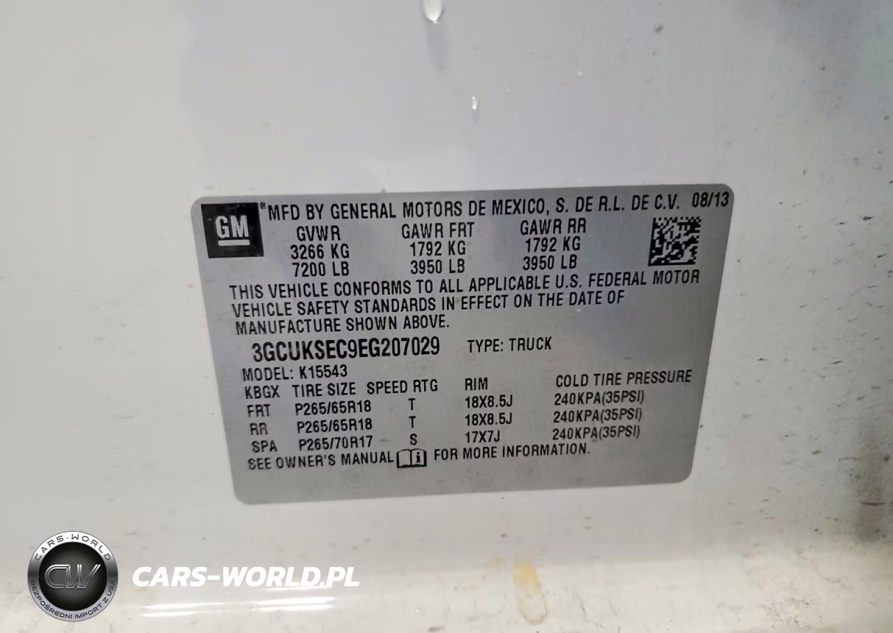 2014 Chevrolet Silverado K1500 Ltz VIN:3GCUKSEC9EG207029 - 12
