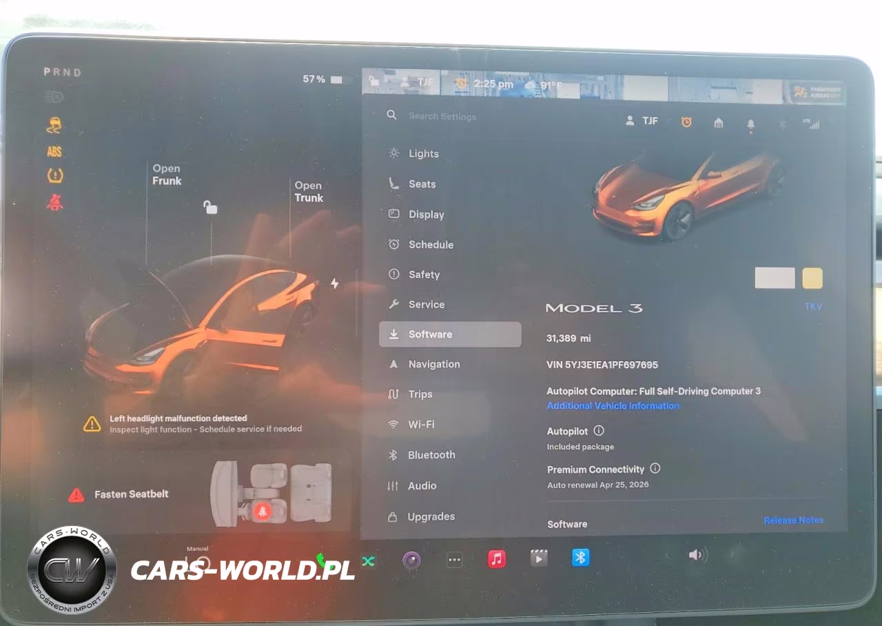 2023 Tesla Model 3 VIN:5YJ3E1EA1PF697695 - 9