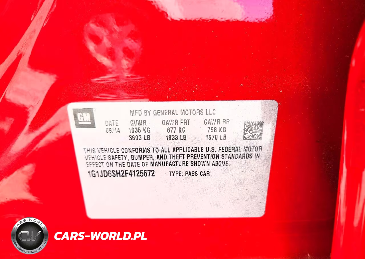 2015 Chevrolet Sonic Lt VIN:1G1JD6SH2F4125672 - 12