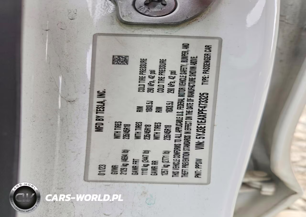 2023 Tesla Model 3 VIN:5YJ3E1EAXPF473325 - 12