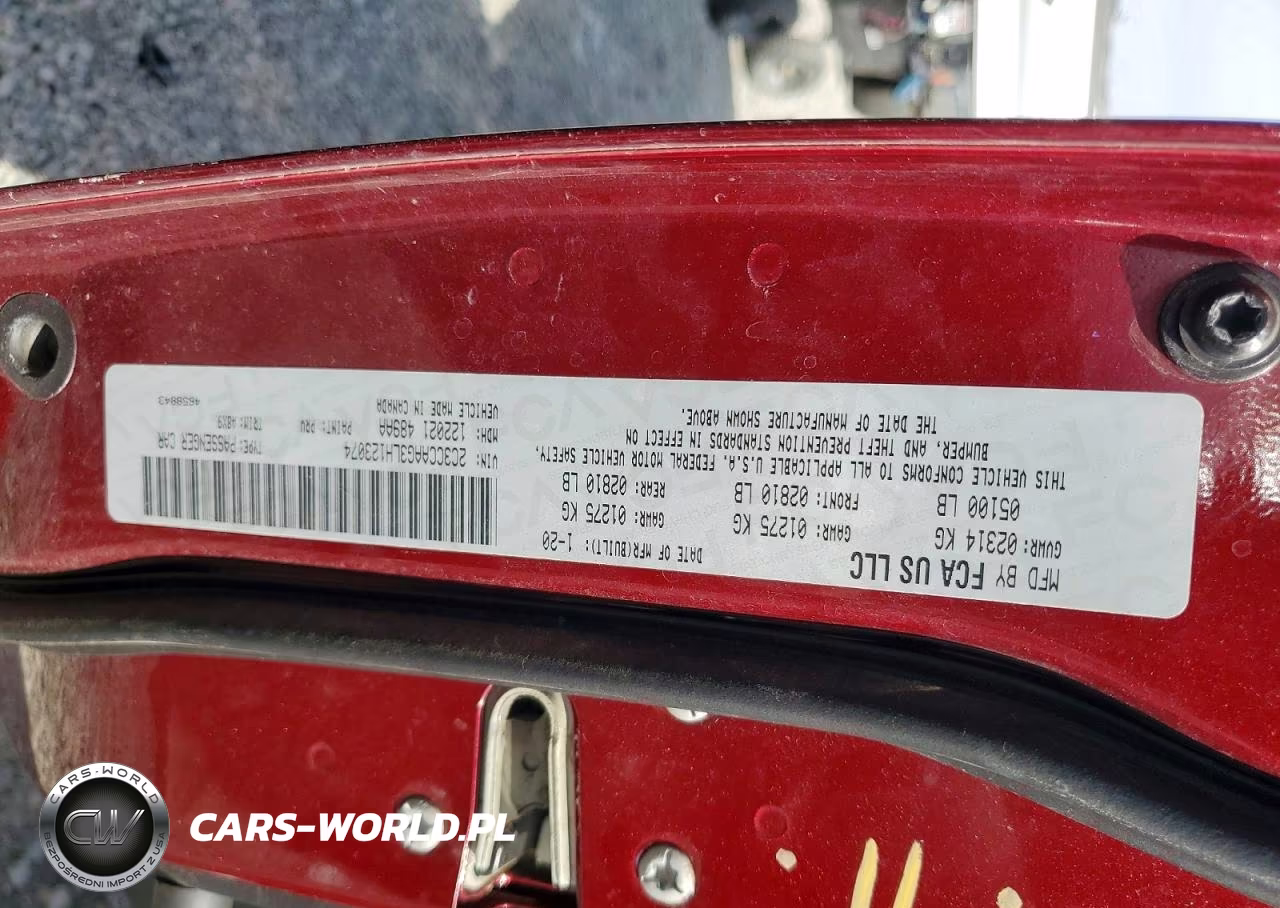 2020 Chrysler 300 Touring VIN:2C3CCAAG3LH123074 - 12