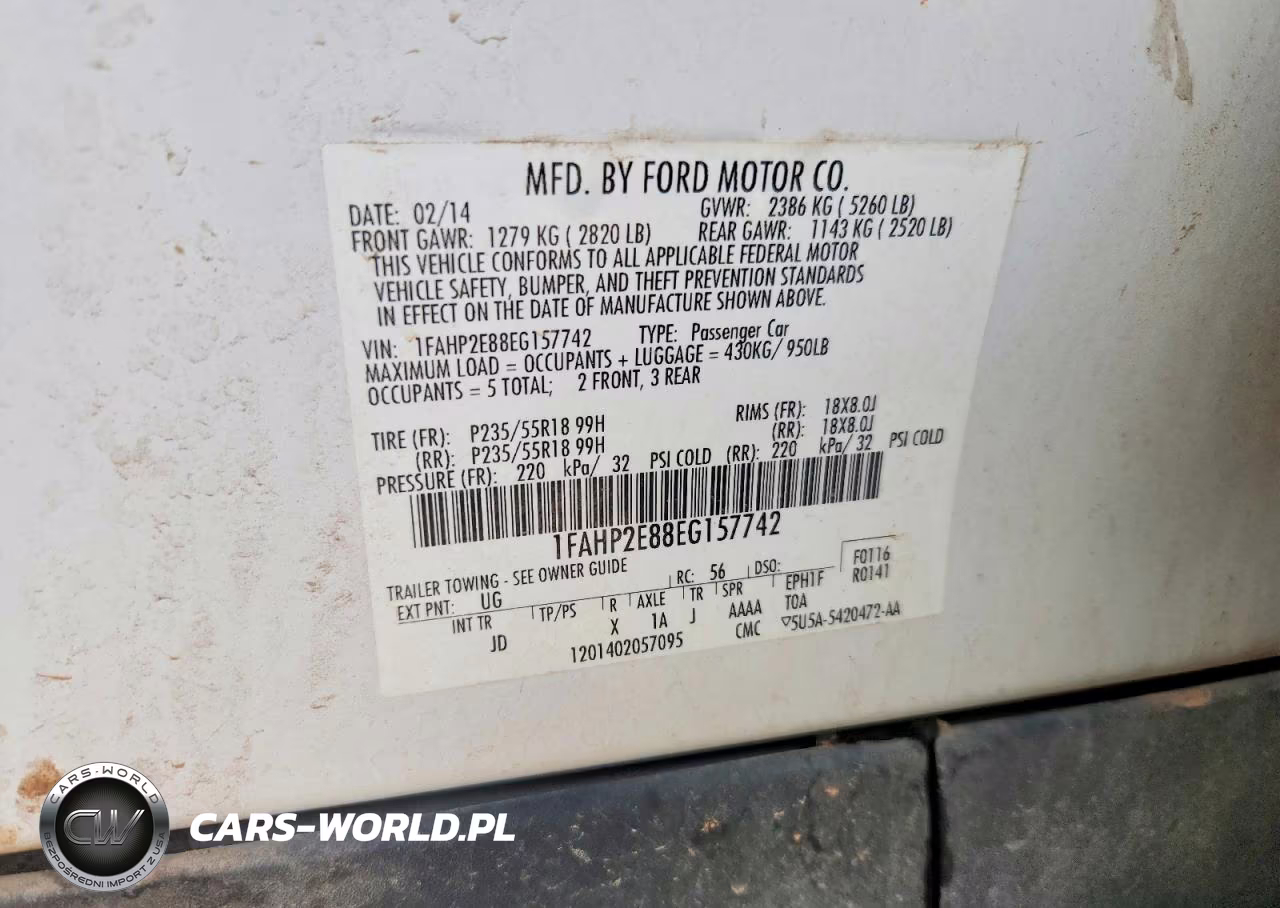 2014 Ford Taurus Sel VIN:1FAHP2E88EG157742 - 13