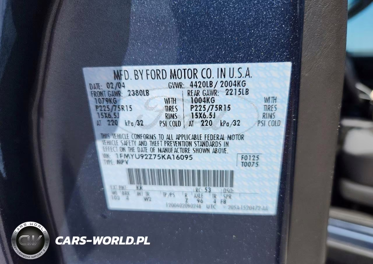 2005 Ford Escape Xls VIN:1FMYU92Z75KA16095 - 12