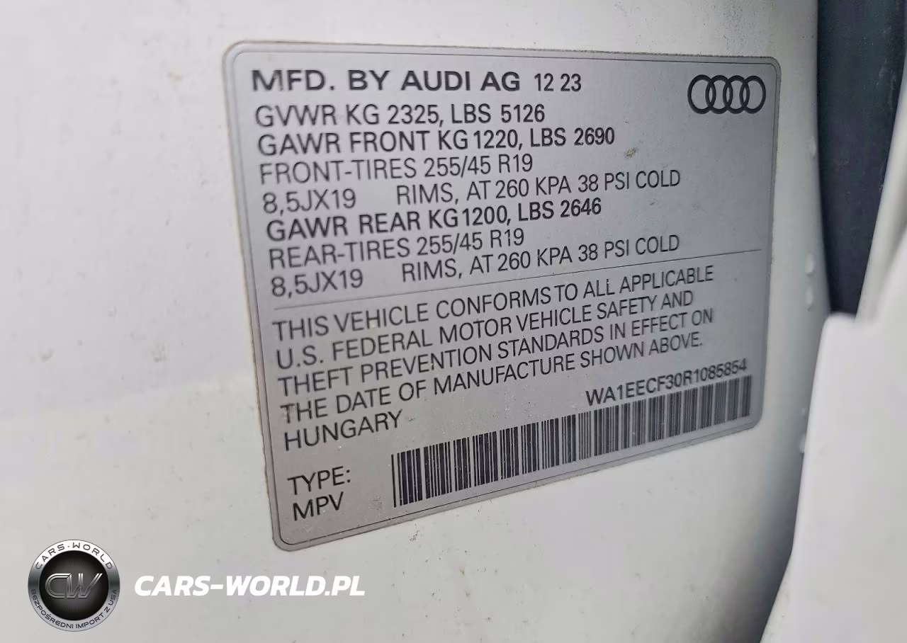 2024 Audi Q3 Premium Plus S Line 45 VIN:WA1EECF30R1085854 - 14