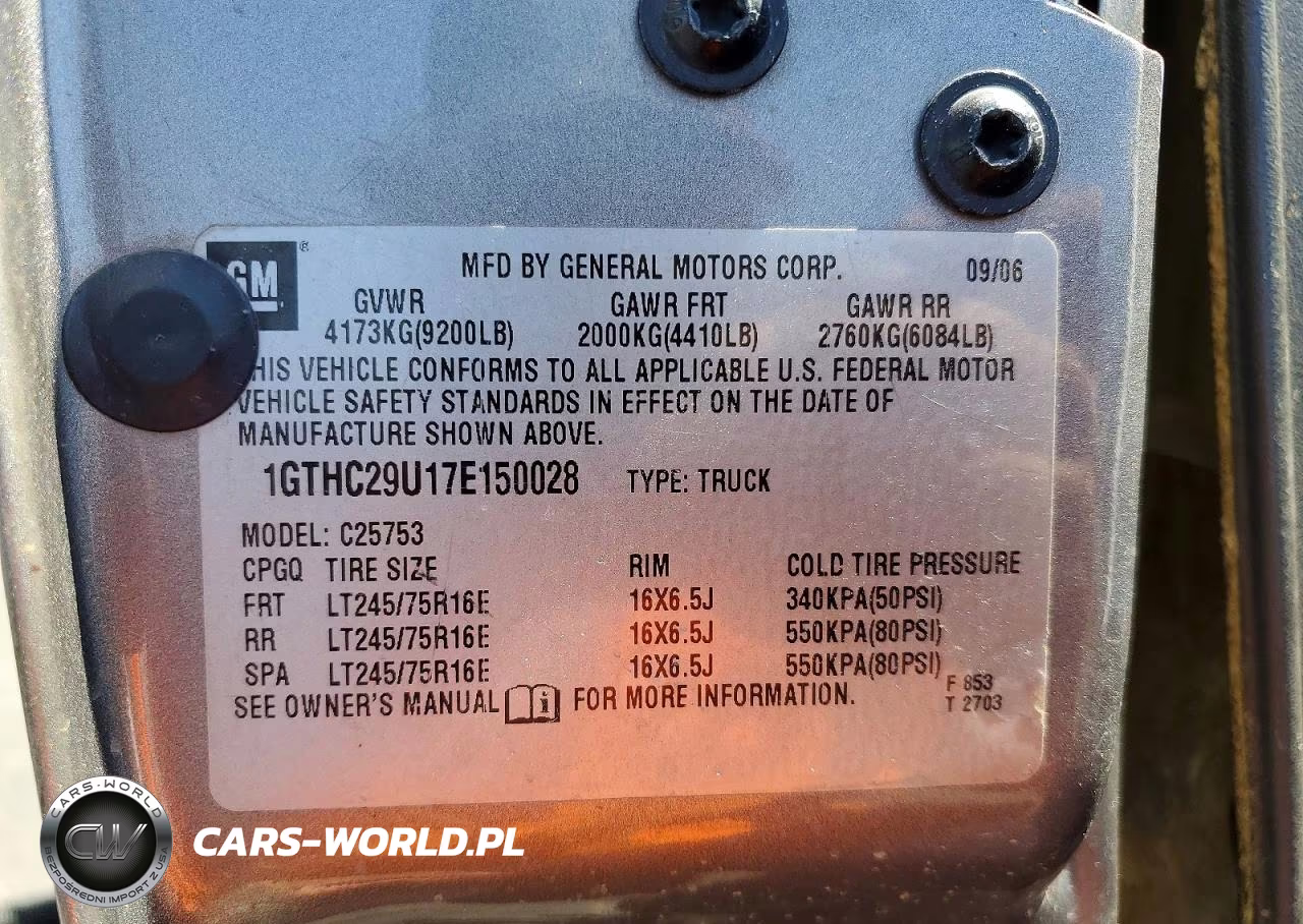 2007 GMC Sierra C2500 Heavy Duty VIN:1GTHC29U17E150028 - 12