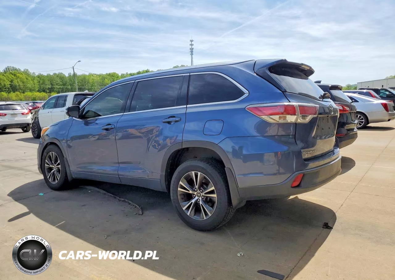 2016 Toyota Highlander Xle VIN:5TDJKRFH4GS322812 - 2