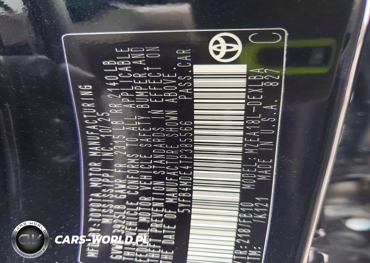 2026 Toyota Corolla Le VIN:5YFB4MDE4TP385566 - 13