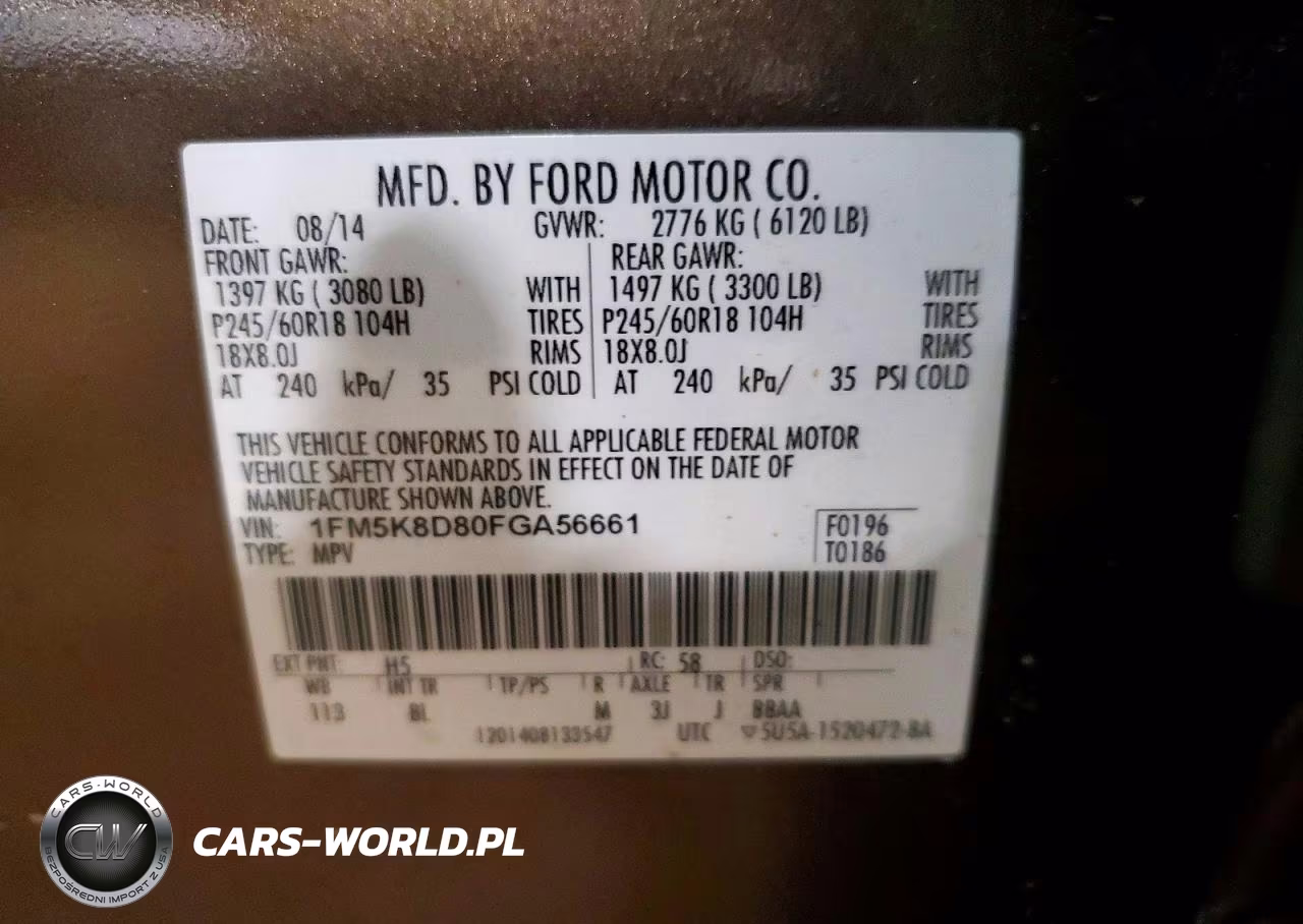 2015 Ford Explorer Xlt VIN:1FM5K8D80FGA56661 - 14